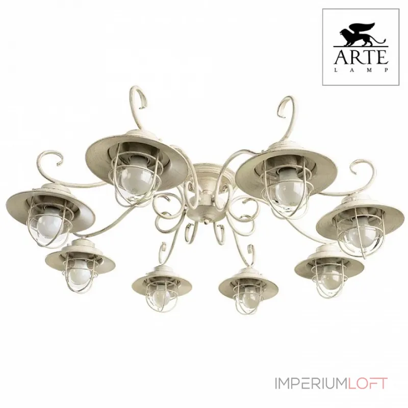 Потолочная люстра Arte Lamp Lanterna A4579PL-8WG Потолочная люстра Arte Lamp Lanterna A4579PL-8WG