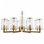 Подвесная люстра Stilfort Vase 1046/05/08P Цвет плафонов серый Цвет арматуры золото