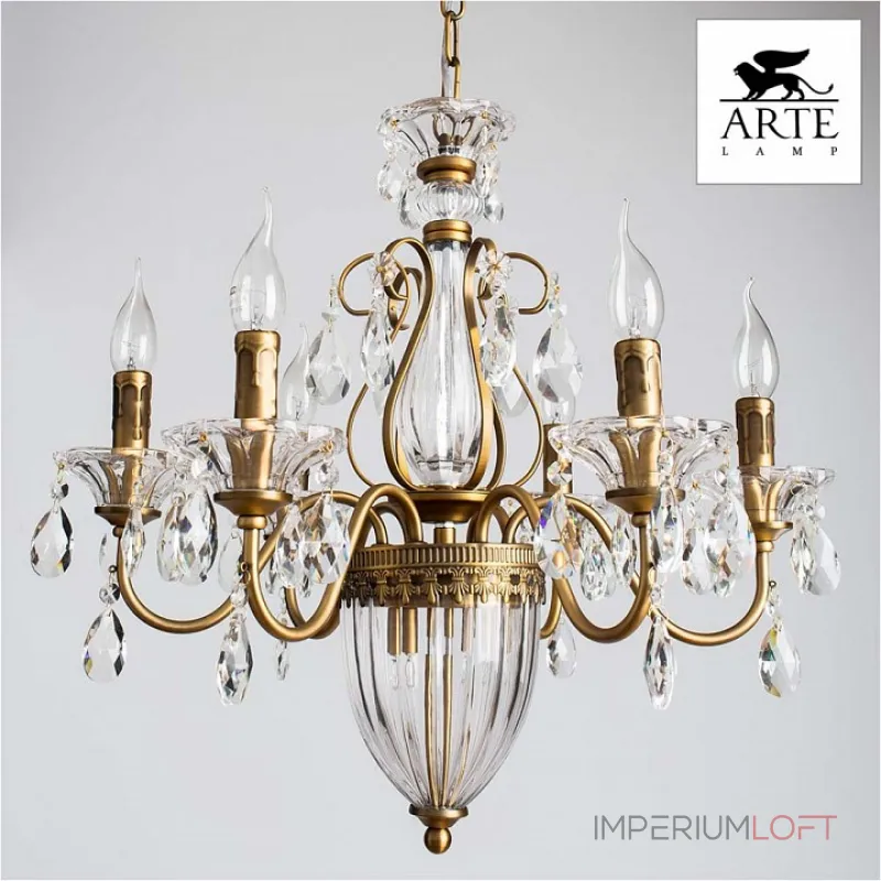 Подвесная люстра Arte Lamp Schelenberg A4410LM-6-2SR Подвесная люстра Arte Lamp Schelenberg A4410LM-6-2SR