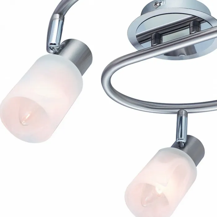 Спот Arte Lamp Cavalletta A4510PL-3SS Цвет арматуры серебро Цвет плафонов белый от ImperiumLoft