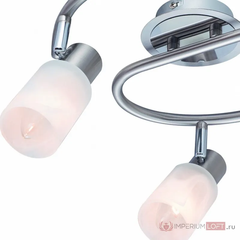 Спот Arte Lamp Cavalletta A4510PL-3SS Цвет арматуры серебро Цвет плафонов белый от ImperiumLoft