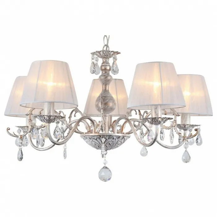 Подвесная люстра Omnilux Bantine OML-53203-05 Цвет плафонов белый Цвет арматуры золото от ImperiumLoft