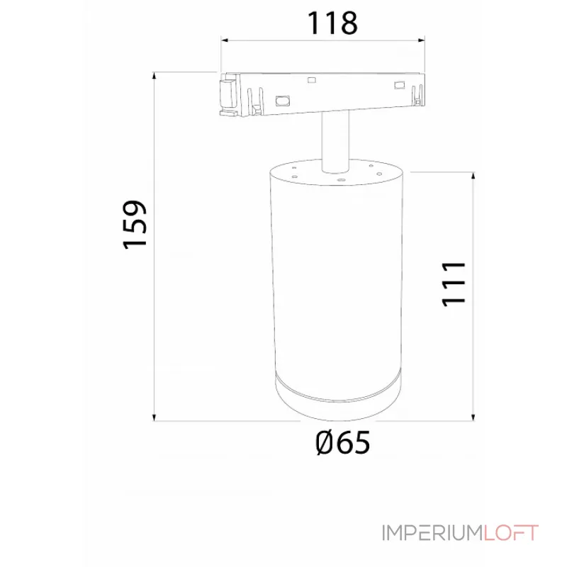 Накладной светильник Elektrostandard Slim Magnetic 85506/01 черный/серебро