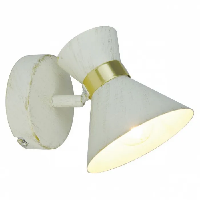 Спот Arte Lamp Baltimore A1406AP-1WG Цвет арматуры золото Цвет плафонов белый от ImperiumLoft