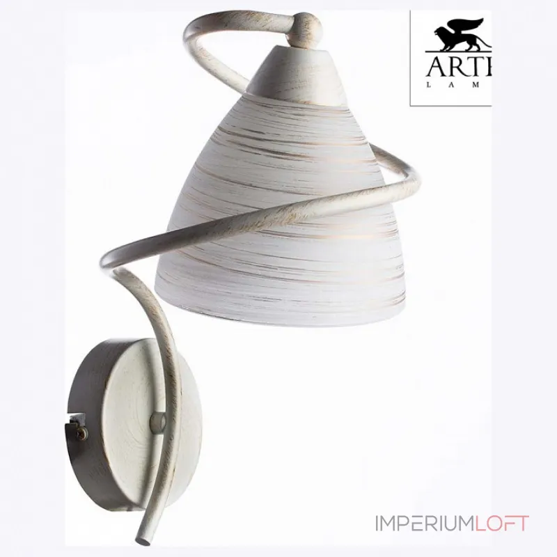Бра Arte Lamp Fabia A1565AP-1WG Цвет арматуры золото Цвет плафонов золото
