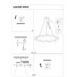 Подвесная люстра Arte Lamp Dexter A3619SP-30WH 