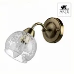 Бра Arte Lamp Martina A1292AP-1AB Цвет арматуры бронза Цвет плафонов прозрачный