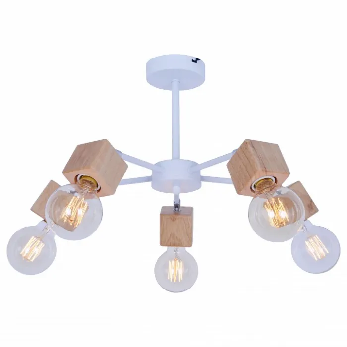 Потолочная люстра TopLight Alisha TL1197X-05AB Цвет арматуры коричневый Цвет плафонов белый от ImperiumLoft