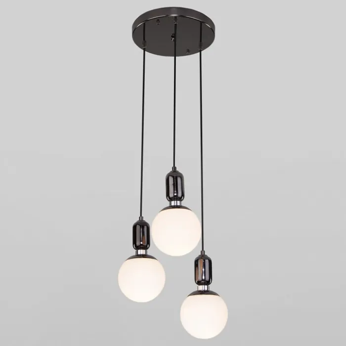 Подвесной светильник Eurosvet Bubble 50151/3 черный жемчуг от ImperiumLoft