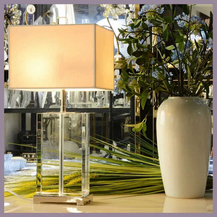 Настольная лампа декоративная DeLight Collection Crystal Table Lamp TL1202-CG Цвет арматуры хром от ImperiumLoft