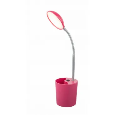 Настольная лампа офисная Globo Cosmo 58201P Цвет арматуры хром Цвет плафонов розовый