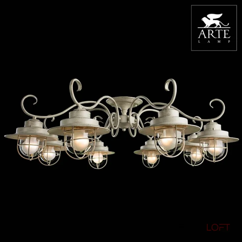 Потолочная люстра Arte Lamp Lanterna A4579PL-8WG Потолочная люстра Arte Lamp Lanterna A4579PL-8WG