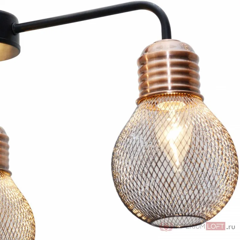 Люстра на штанге TopLight Grissell TL1155-3D Цвет арматуры медь Цвет плафонов медь от ImperiumLoft