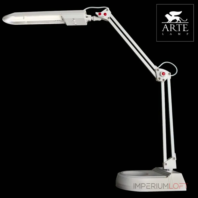 Настольная лампа офисная Arte Lamp Desk A5810LT-1WH Цвет арматуры белый Цвет плафонов белый