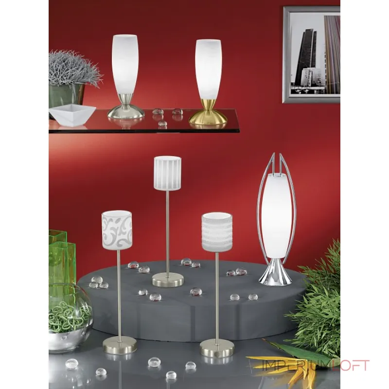 Настольная лампа декоративная Eglo Slim 82305 Цвет арматуры никель Настольная лампа декоративная Eglo Slim 82305 Цвет арматуры никель