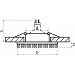 Встраиваемый светильник Lightstar Ingrano 002554 Цвет арматуры хром Цвет плафонов прозрачный от ImperiumLoft