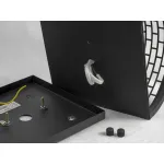 Накладной светильник Lussole Levittown LSP-9171V Цвет арматуры черный Цвет плафонов черно-белый