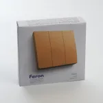 Выключатель беспроводной трехклавишный Feron Tm 83 41727 от ImperiumLoft