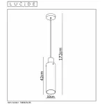 Подвесной светильник Lucide Orlando 74404/01/65 Цвет арматуры черный Цвет плафонов серый от ImperiumLoft