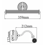 Подсветка для картин Maytoni Renoir PIC118-22-R Цвет арматуры бронза Цвет плафонов бронза от ImperiumLoft Подсветка для картин Maytoni Renoir PIC118-22-R Цвет арматуры бронза Цвет плафонов бронза от ImperiumLoft