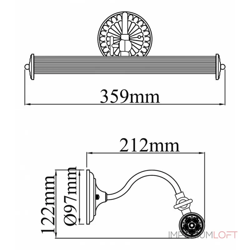 Подсветка для картин Maytoni Renoir PIC118-22-R Цвет арматуры бронза Цвет плафонов бронза от ImperiumLoft Подсветка для картин Maytoni Renoir PIC118-22-R Цвет арматуры бронза Цвет плафонов бронза от ImperiumLoft
