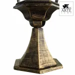 Наземный низкий светильник Arte Lamp Genova A1204FN-1BN Цвет арматуры золото Цвет плафонов прозрачный от ImperiumLoft