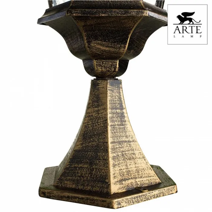 Наземный низкий светильник Arte Lamp Genova A1204FN-1BN Цвет арматуры золото Цвет плафонов прозрачный от ImperiumLoft