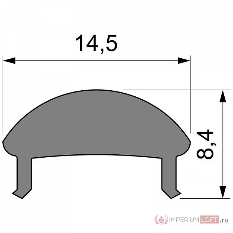 Профиль накладной  Deko-Light L-01-10 985011 от ImperiumLoft