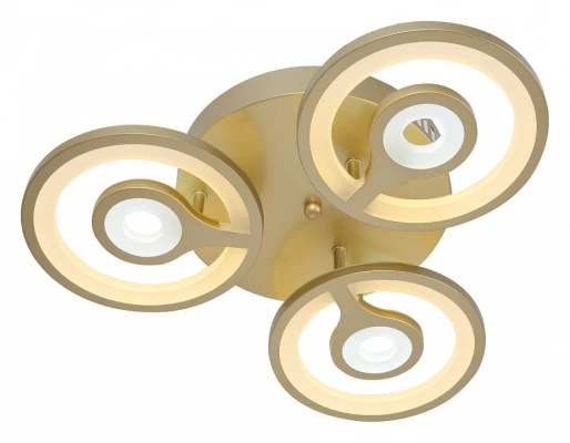 Потолочная люстра Stilfort Andria 2080/03/03C Цвет плафонов белый Цвет арматуры золото