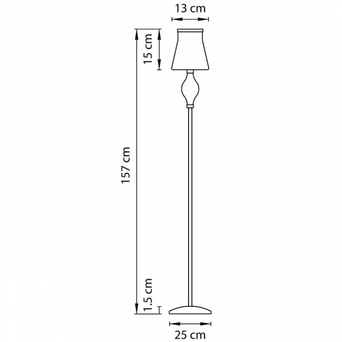 Торшер Lightstar Escica 806710 Цвет арматуры янтарный от ImperiumLoft