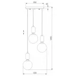 Подвесной светильник Eurosvet Bubble 50151/3 черный жемчуг от ImperiumLoft