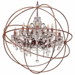 Подвесная люстра Loft it Enrike LOFT1897/15 Цвет арматуры коричневый Цвет плафонов прозрачный от ImperiumLoft