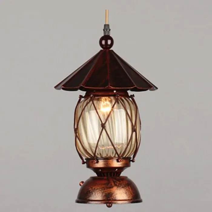 Подвесной светильник Omnilux Maceira OML-58306-01 Цвет арматуры коричневый Цвет плафонов коричневый от ImperiumLoft