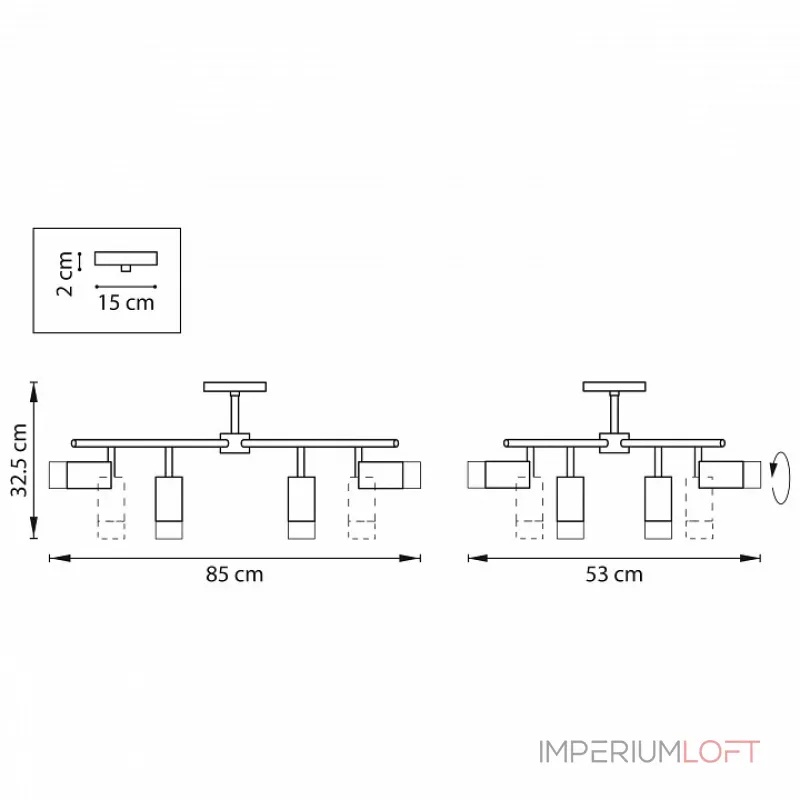 Потолочная люстра Lightstar Rullo LR7283681 Потолочная люстра Lightstar Rullo LR7283681