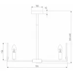 Люстра на штанге Eurosvet Marble 60158/5 латунь от ImperiumLoft