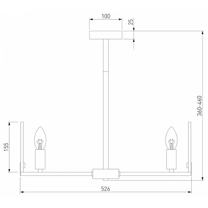 Люстра на штанге Eurosvet Marble 60158/5 латунь от ImperiumLoft