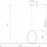 Подвесной светильник Eurosvet Mist 90266/1 золото от ImperiumLoft