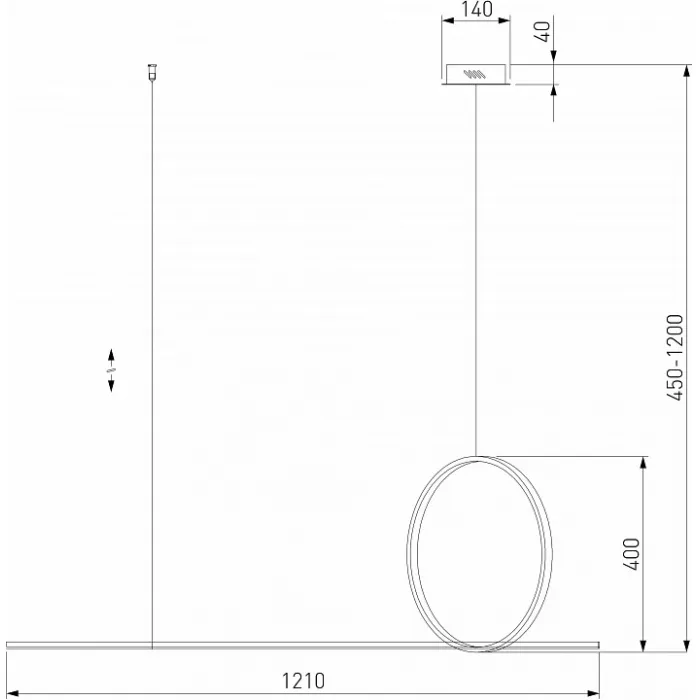 Подвесной светильник Eurosvet Mist 90266/1 золото от ImperiumLoft