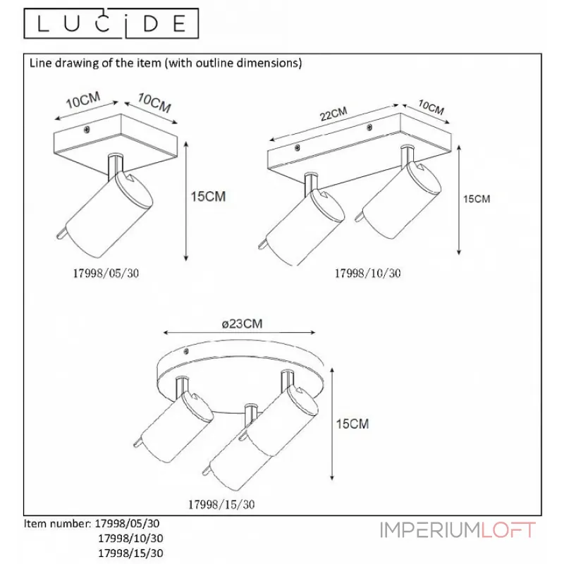 Спот Lucide 17998/15/30