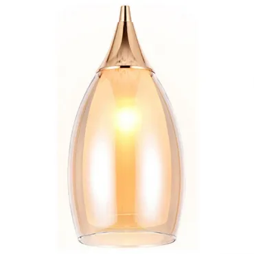Подвесной светильник Ambrella Traditional 9 TR3543 Цвет плафонов янтарный Цвет арматуры золото