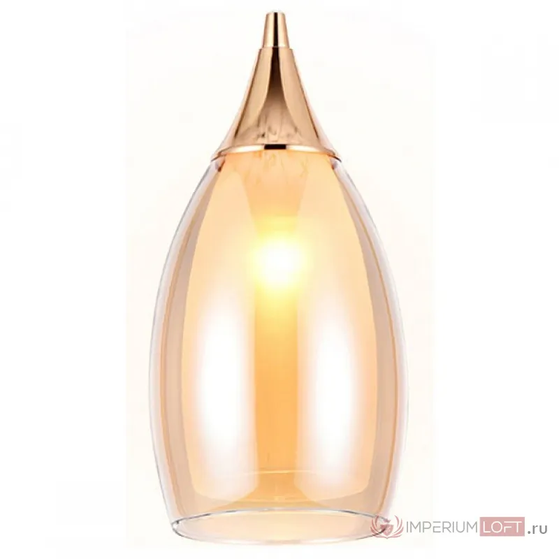Подвесной светильник Ambrella Traditional 9 TR3543 Цвет плафонов янтарный Цвет арматуры золото от ImperiumLoft