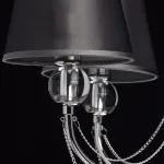 Люстра на штанге MW-Light Федерика 84 684010305 Цвет арматуры хром Цвет плафонов черный от ImperiumLoft
