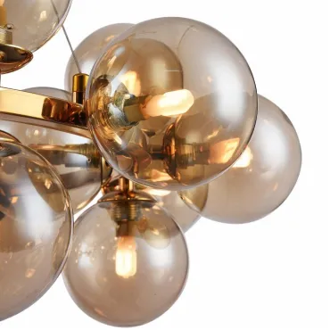 Подвесная люстра Maytoni Dallas MOD548PL-25G Цвет арматуры золото Цвет плафонов янтарный от ImperiumLoft
