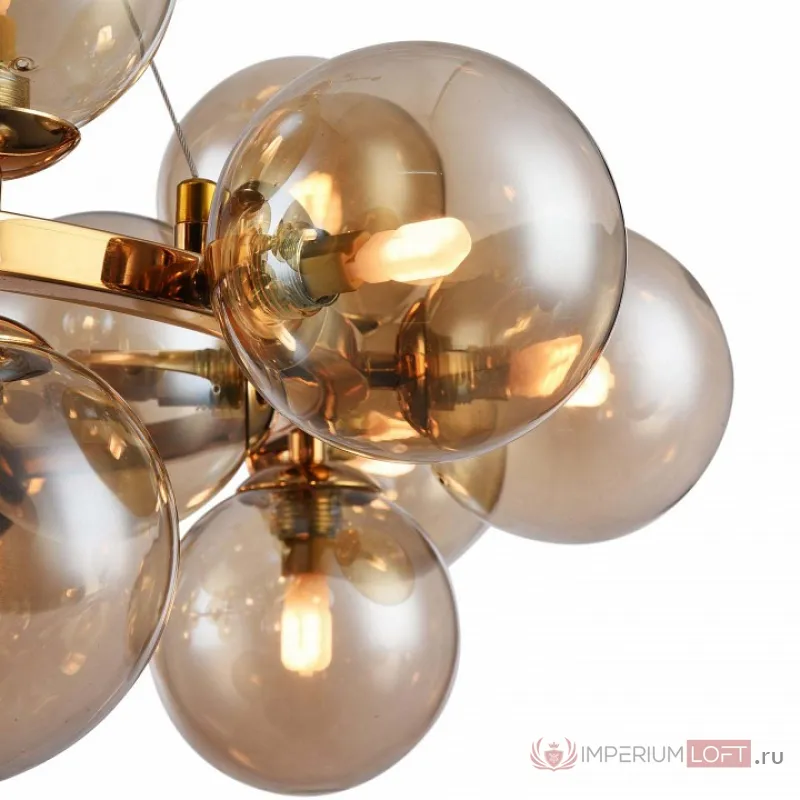 Подвесная люстра Maytoni Dallas MOD548PL-25G Цвет арматуры золото Цвет плафонов янтарный от ImperiumLoft