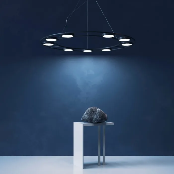 Подвесной светильник Maytoni Fad MOD070PL-L63B3K Цвет арматуры черный Цвет плафонов белый от ImperiumLoft