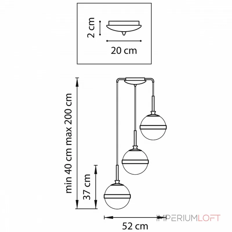Подвесной светильник Lightstar Globo 813137 Подвесной светильник Lightstar Globo 813137