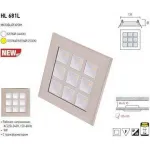 Встраиваемый светильник Horoz Electric HL681L HRZ00000658 Цвет арматуры никель Цвет плафонов никель от ImperiumLoft