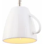 Подвесной светильник Arte Lamp Cafeteria A6605SP-1WH Цвет арматуры хром Цвет плафонов белый от ImperiumLoft