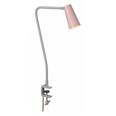 Настольная лампа офисная Lucide Bastin 05536/01/66 Цвет плафонов розовый Цвет арматуры серый