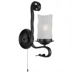 Бра Arte Lamp Scroll A7915AP-1BK Цвет арматуры черный Цвет плафонов белый